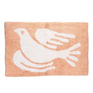 Broskyňová kúpeľňová predložka 50x80 cm White Dove – Rex London vyobraziť