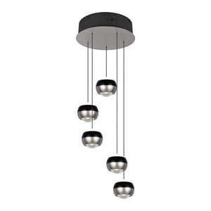 Čierne/v striebornej farbe LED závesné svietidlo ø 30 cm Orbit – Trio Select vyobraziť