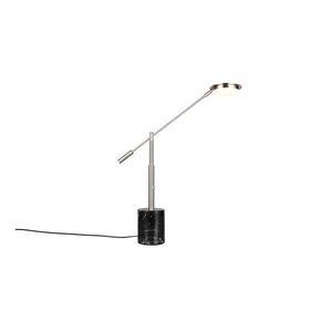 Čierna/v striebornej farbe LED stolová lampa (výška 65 cm) Fiore – Trio Select vyobraziť