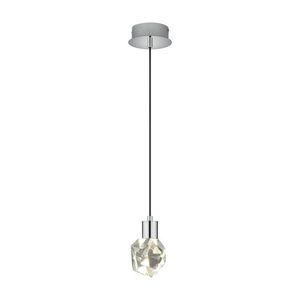 LED závesné svietidlo v striebornej farbe so skleneným tienidlom ø 13 cm Verano – Trio Select vyobraziť
