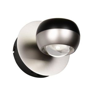 Čierne/v striebornej farbe LED nástenné svietidlo Orbit – Trio Select vyobraziť