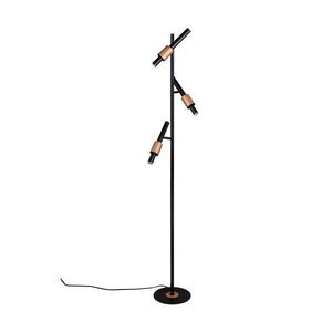 Čierna/v bronzovej farbe LED stojacia lampa (výška 150 cm) Ikaris – Trio Select vyobraziť