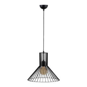 Čierne závesné svietidlo s kovovým tienidlom ø 38 cm Fellini – Opviq lights vyobraziť