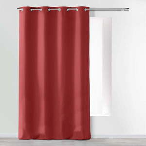 Červený záves z mikrovlákna 140x260 cm Absolu – douceur d'intérieur vyobraziť