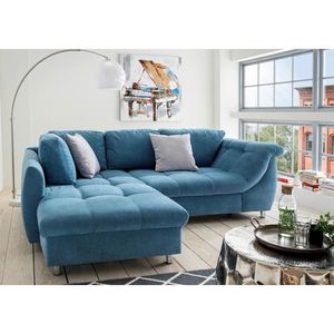 Livetastic ROZKLADACIA ROHOVÁ POHOVKA, textil, modrá vyobraziť