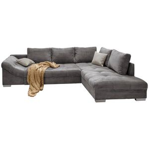 MID.YOU ROHOVÁ SEDACIA SÚPRAVA, textil, sivá vyobraziť