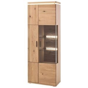 Linea Natura KOMBINÁCIA VITRÍN, trámový dub, dub bianco, 75/204/37 cm vyobraziť