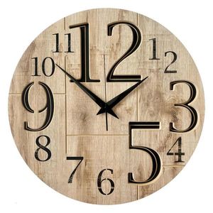 Ambia Home NÁSTENNÉ HODINY, čierna, farba duba košíčkatého, 57 cm vyobraziť