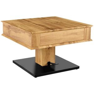 Carryhome KONFERENČNÝ STOLÍK, čierna, farba duba, kov, papier, kompozitné drevo, 70/70/68 cm vyobraziť
