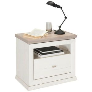 Hom`in NOČNÝ STOLÍK, sivá, biela, 63/55/38 cm vyobraziť