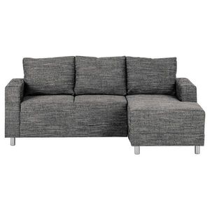MID.YOU ROHOVÁ SEDACIA SÚPRAVA, textil, čierna vyobraziť