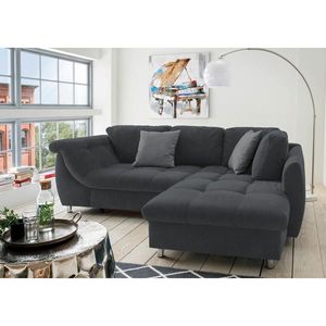 Livetastic ROZKLADACIA ROHOVÁ POHOVKA, textil, čierna vyobraziť