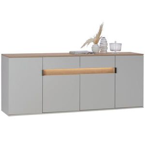 Dieter Knoll ŠIROKÁ KOMODA, sukový dub, farba duba, svetlosivá, 205, 6/80/42 cm vyobraziť