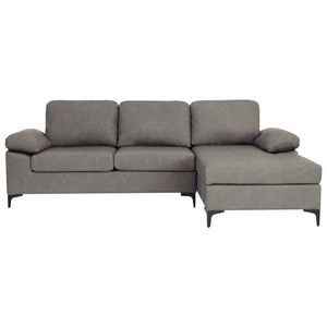 MID.YOU ROHOVÁ SEDACIA SÚPRAVA, textil, sivá vyobraziť