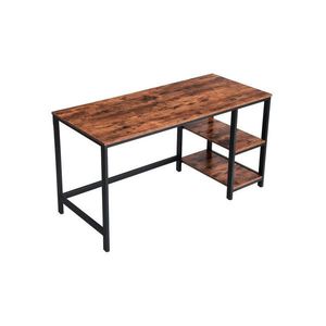 Boxxx PÍSACÍ STÔL, hnedá, čierna, 140/60/75 cm vyobraziť
