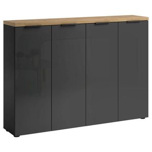 Xora SKRINKA NA TOPÁNKY, antracitová, farba duba, 160/115/34 cm vyobraziť
