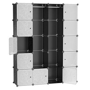 Boxxx KOMBINÁCIA REGÁLOV, sivá, čierna, biela, železo, 143/178/36 cm vyobraziť