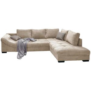 MID.YOU ROHOVÁ SEDACIA SÚPRAVA, textil, béžová vyobraziť