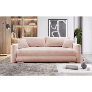 MID.YOU ROZKLADACIA POHOVKA, textil, ružová vyobraziť