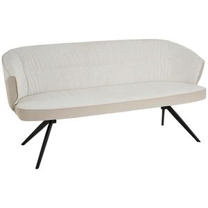 Livetastic ČALÚNENÁ LAVICA, topoľ, čierna, béžová, cappuccino vyobraziť