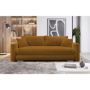 MID.YOU ROZKLADACIA POHOVKA, textil, hrdzavá vyobraziť