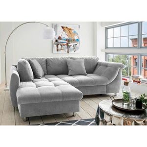 Livetastic ROZKLADACIA ROHOVÁ POHOVKA, textil, sivá vyobraziť