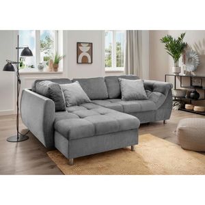 Livetastic ROZKLADACIA ROHOVÁ POHOVKA, textil, antracitová vyobraziť