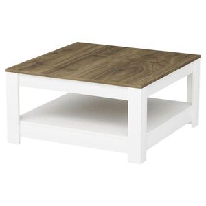 Livetastic KONFERENČNÝ STOLÍK, biela, farba vlašského orecha, kompozitné drevo, 89/89/45 cm vyobraziť