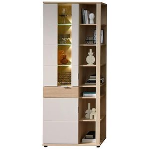 Stylife VITRÍNA, farba duba, kašmírová, 80/202/38 cm vyobraziť