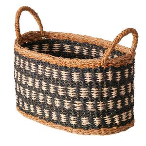 XXXL KOŠÍK prírodná farba, čierna vyobraziť