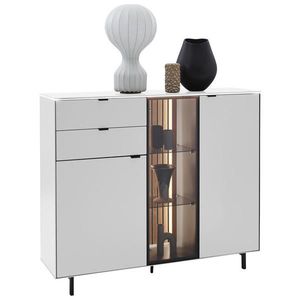 Dieter Knoll VYSOKÁ KOMODA, dub, biela, 141, 2/120/40 cm vyobraziť