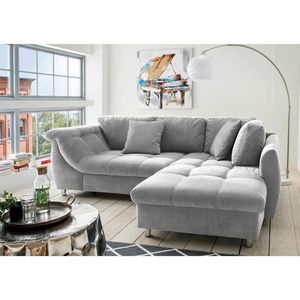 Livetastic ROZKLADACIA ROHOVÁ POHOVKA, textil, sivá vyobraziť