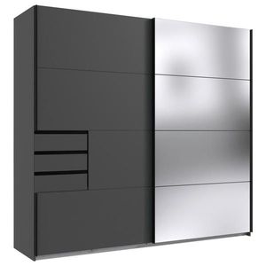 MID.YOU SKRIŇA S POSUVNÝMI DVERAMI, antracitová, číra, 225/210/64 cm vyobraziť
