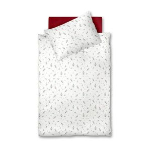 Fleuresse POSTEĽNÁ BIELIZEŇ, flanel, červená, biela, tmavozelená, 140/200 cm vyobraziť