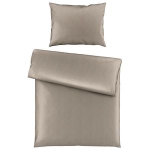Novel POSTEĽNÁ BIELIZEŇ, satén, taupe, 140/200 cm vyobraziť