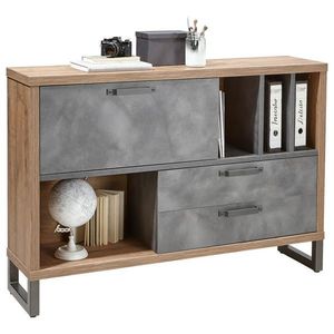 Stylife KOMODA, sivá, farba duba, 140/97/35 cm vyobraziť