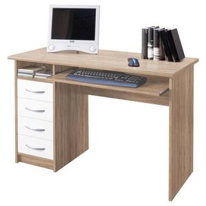 Livetastic PC STÔL, biela, dub sonoma, 110/75/55 cm vyobraziť