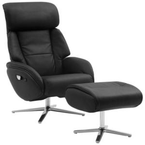 Livetastic MASÁŽNE KRESLO, textil, koža, čierna vyobraziť