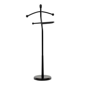 AUTRONIC 82646 BK Němý sluha, výška 120 cm, masiv kaučukovník, černý, nos. 5 kg vyobraziť