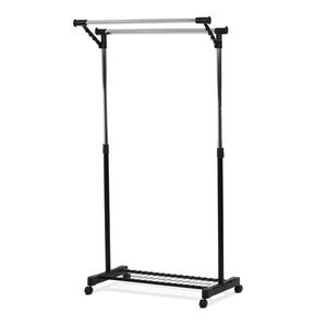 AUTRONIC 84511 BK Stojan na šaty s výklopným ramenem, černá barva, kov / plast, chrom vyobraziť