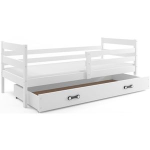 BMS Detská jednolôžková posteľ ERYK s úložným priestorom | biela 80 x 190 cm Farba: Biela / biela, Rozmer.: 190 x 80 cm vyobraziť