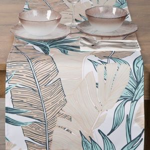 ArtFir Záhradný behúň GARDEN 14B | béžová/tyrkysová 40 x 140 cm vyobraziť