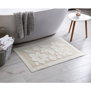 ArtFir Kúpeľňová predložka ROSE 01 | krémová 60 x 95 cm vyobraziť