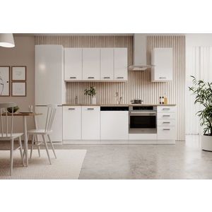 ArtAdrk Kuchynská linka BUBBLE | 180 - 240 cm biela vyobraziť