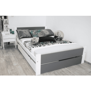 Elvisia Posteľ LEA s matracom a roštom | 80 x 200 cm Farba: Sivá vyobraziť