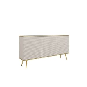 ArtPS Komoda BIJOU K-160 MDF | béžová / zlaté nohy vyobraziť