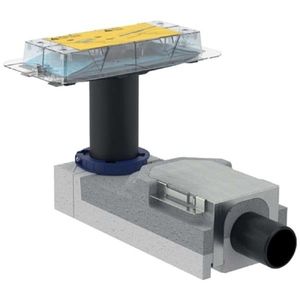 GEBERIT - CleanLine Súprava na hrubú montáž sprchového kanálika, na podlahy 90 mm – 200 mm, odpad 50 mm 154.150.00.1 vyobraziť
