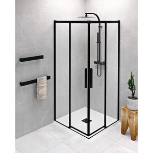 POLYSAN - ALTIS BLACK štvorcová sprchová zástena 1000x1000 rohový vstup, číre sklo AL1512BAL1512B vyobraziť