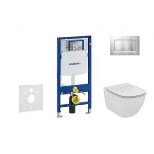 GEBERIT - Duofix Modul na závesné WC s tlačidlom Sigma30, matný chróm/chróm + Ideal Standard Tesi - WC a doska, Aquablade, SoftClose 111.300.00.5 NU7 vyobraziť