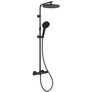 Kielle Kielle - Oudee Sprchový set s termostatom, 26 cm, 3 prúdy, matná čierna 20602014 vyobraziť